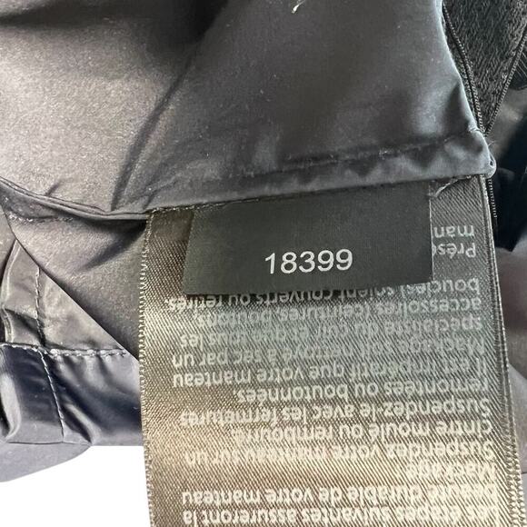 Mackage‎ Wyatt Safari Rain Jacket Button Zipper Leather Trim Blue Size 44 US XL - Picture 15 of 15